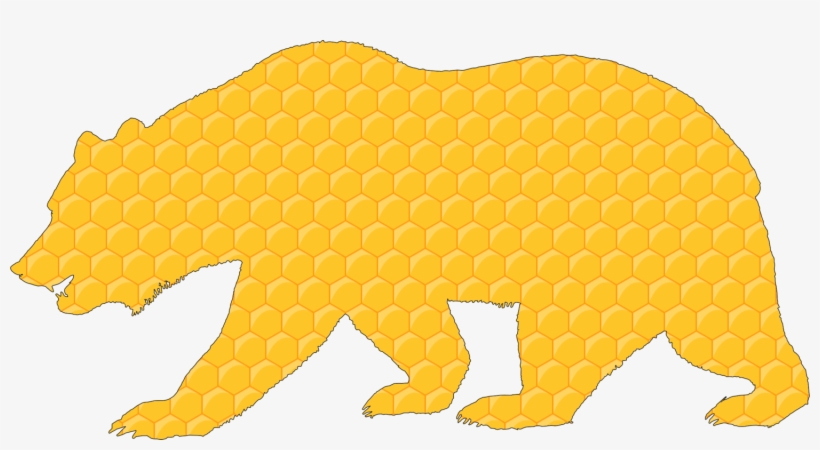 Bear Honeycomb Computer Icons Hexagon Animal - Bear And Honey Comb, transparent png