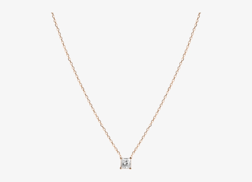Large Diamond Pendant Necklace Yellow Gold Vermeil - Necklace, transparent png