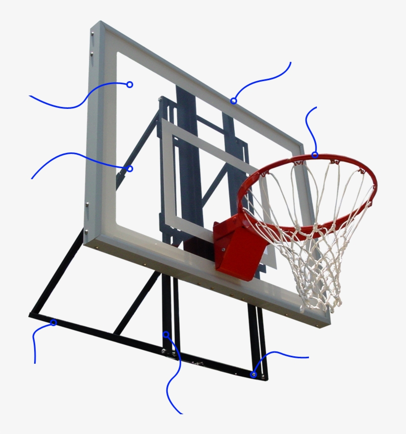 3/8" Thick Glass Board Delivers Solid Rebounds - Shoot Basketball, transparent png