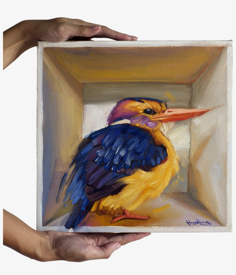 Kingfisher In A Box - Painting, transparent png