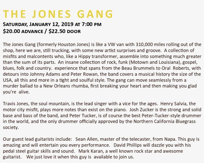 Jones Gang - Cover Letter, transparent png