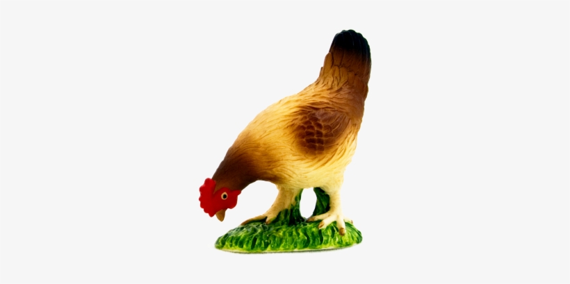 Hen Eating - Mojo Hen Figurine, transparent png