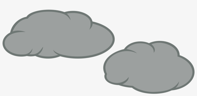 Two Clouds Cutie Mark Request By The - Dark Cloud Cartoon Png, transparent png