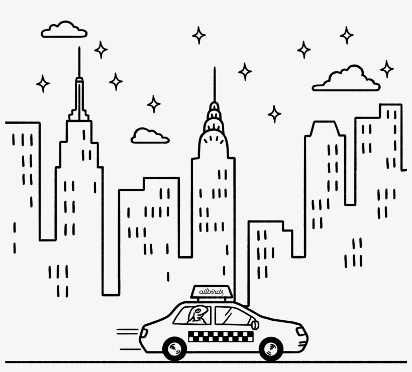 Collection Of New York City Line Drawing High Quality, - New York City Line Art, transparent png