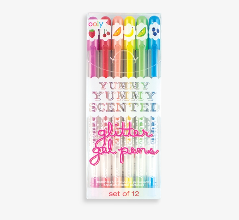 Yummy Yummy Scented Glitter Gel Pens - Ooly Gel Pens, transparent png
