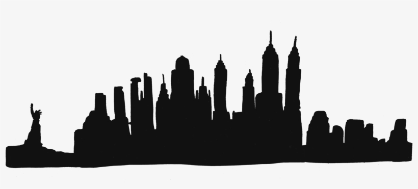 New York Building Silhouette, transparent png