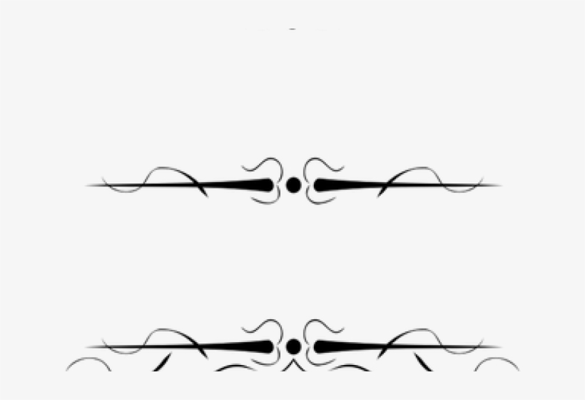 Decorative Line Black Clipart Underline - Underline Black And White, transparent png