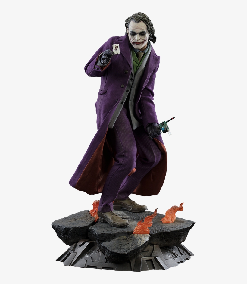 Dc Comics Premium Format™ Figure The Joker The Dark - Batman: The Dark Knight - Joker Premium Format 1:4, transparent png