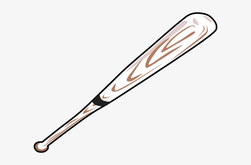 Baseball Bat White Clip Art At Clker - Baseball Bat Clip Art Png, transparent png