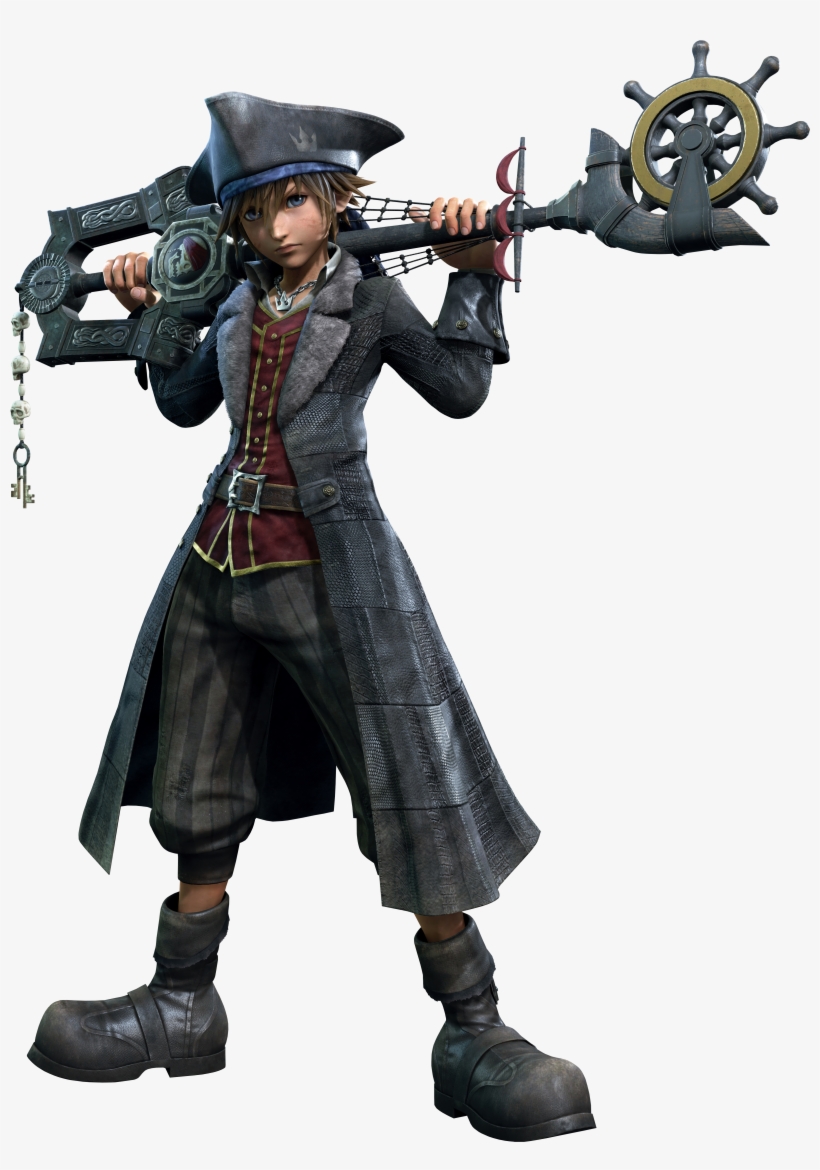 Main Characters - Disney - - Kingdom Hearts 3 Pirate Sora, transparent png