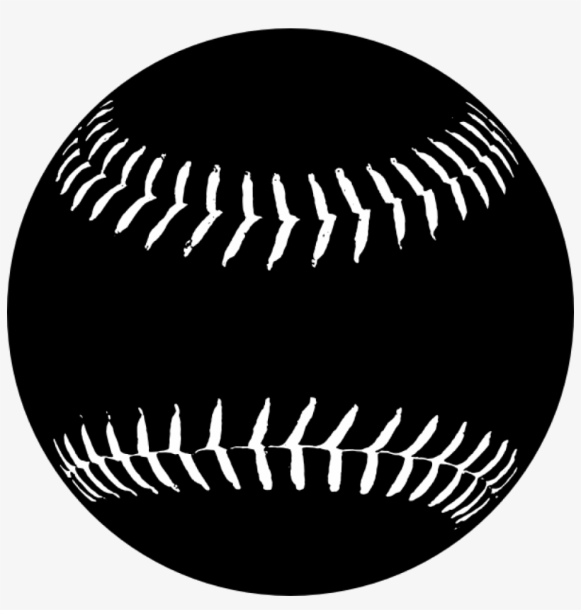 Softball Bat Clipart - Softball Black Clip Art, transparent png