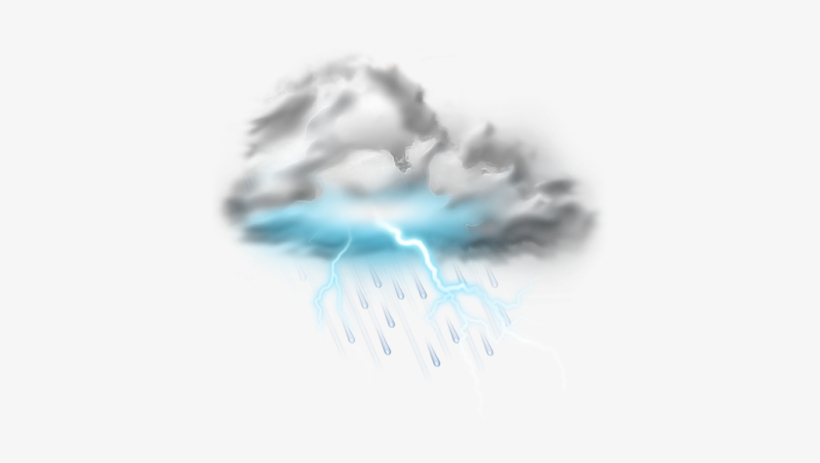 Thunder Lightning Storm Icon Weather Iconset Png Png - Thunder And Lightning Png, transparent png