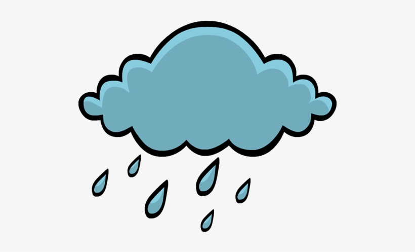 Clouds Clipart Rain - Raining Clipart, transparent png