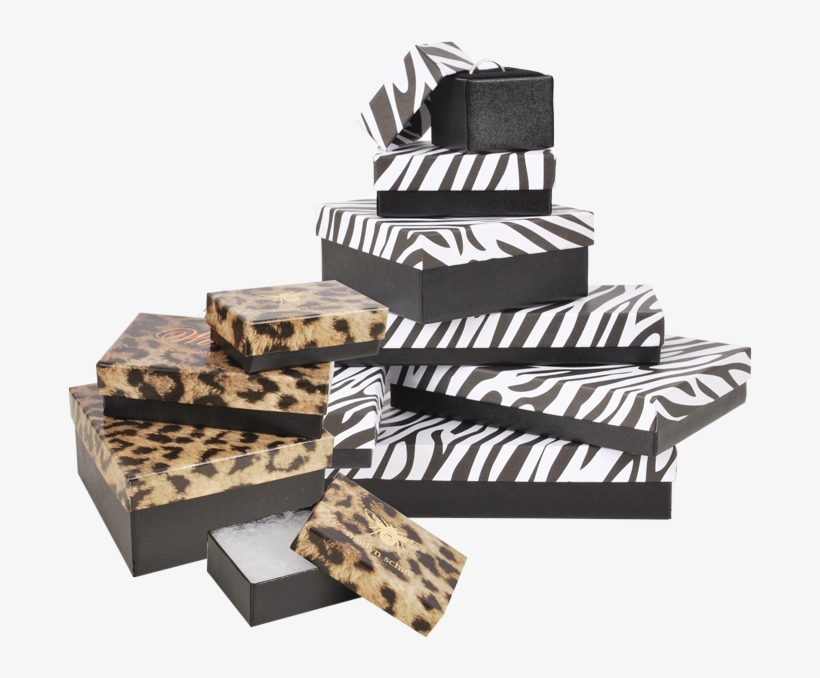 Animal Print Jewelry Boxes - Chocolate, transparent png