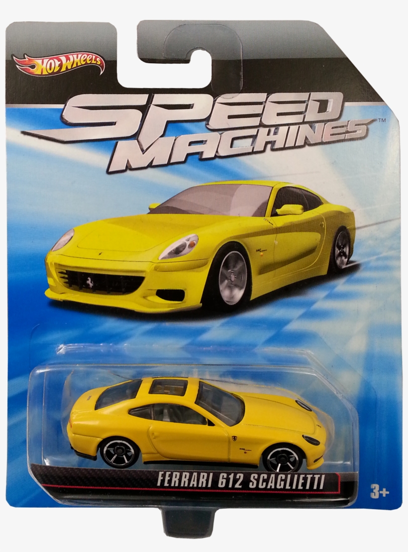 Ferrari 612 Scaglietti Package Front - Hot Wheels Ferrari Speed Machines, transparent png