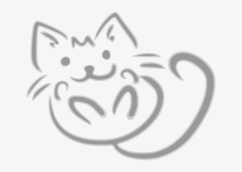 Cat, Feline, Cute, Pet, Animal, Abstract, Stylistic - Sketch Cat Png, transparent png