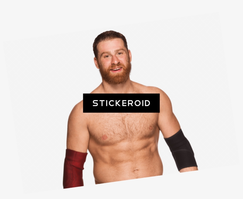 Sami Zayn Smiling - Barechested, transparent png