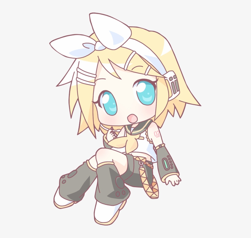 Rin Chibi Png - Kagamine Rin Chibi Render, transparent png