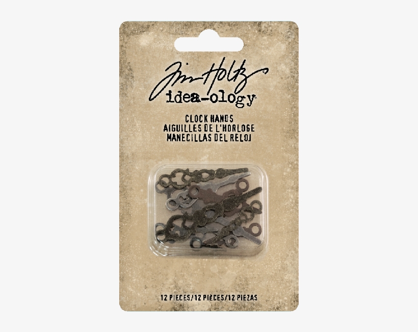 Tim Holtz Idea-ology Metal Clock Hand, transparent png