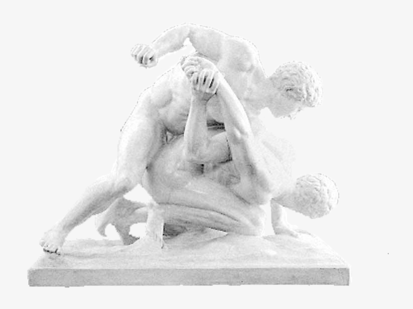 A Greek Statue Pancratium, An Event Showcased At The - Ancient Wrestling, transparent png