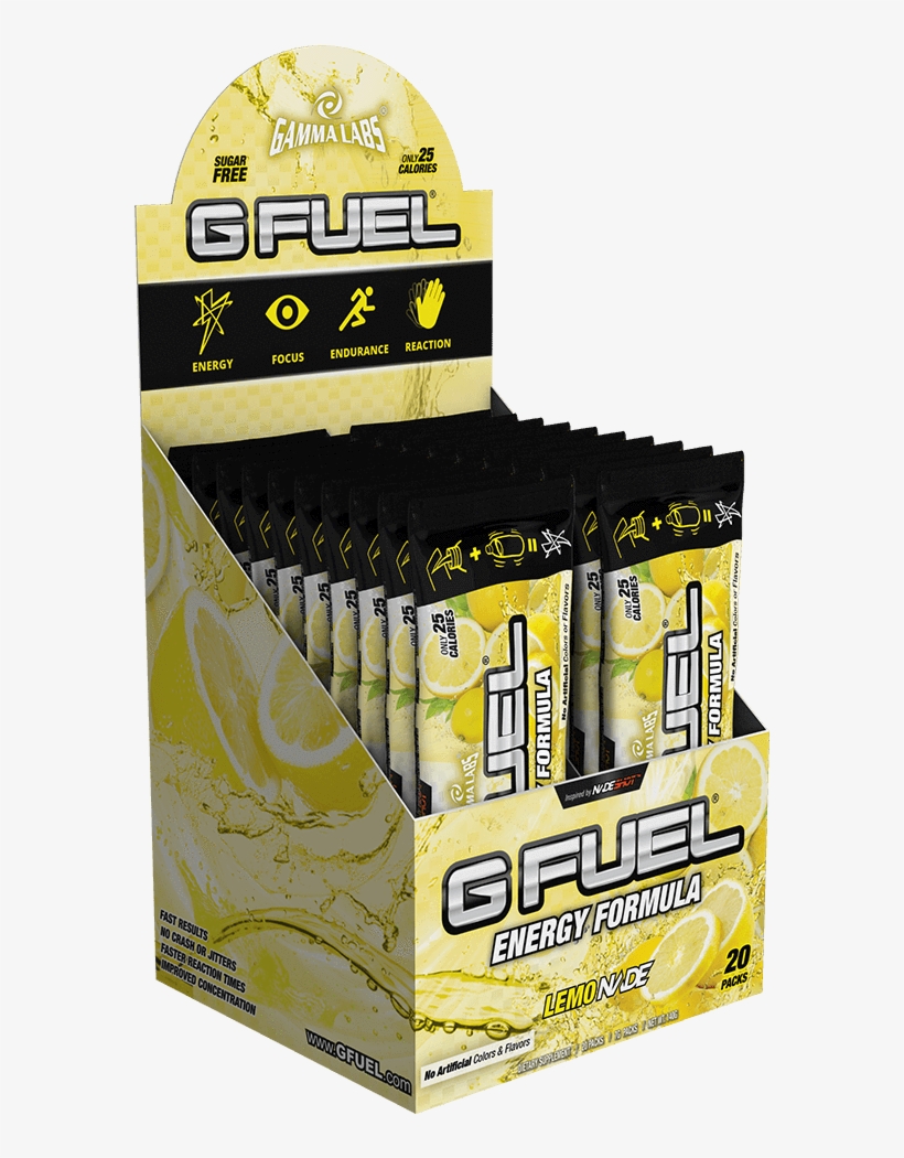 Lemonade Box - 20 Packs - G Fuel Lemonade Tub (40 Servings) Elite Energy And, transparent png