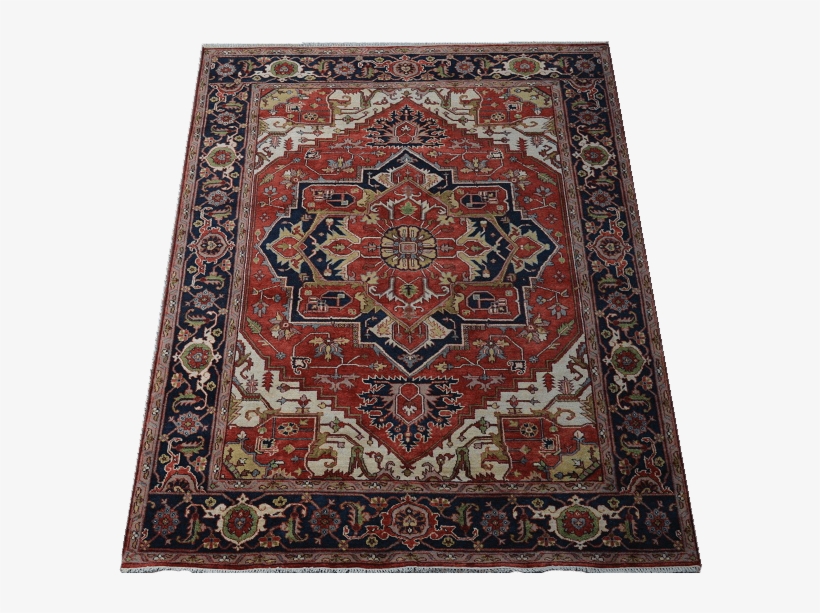 The Traditional Bedroom Area Rug - Ecarpet Serapi Heritage Dark Copper Rug - 8'-0" X 10'-0", transparent png