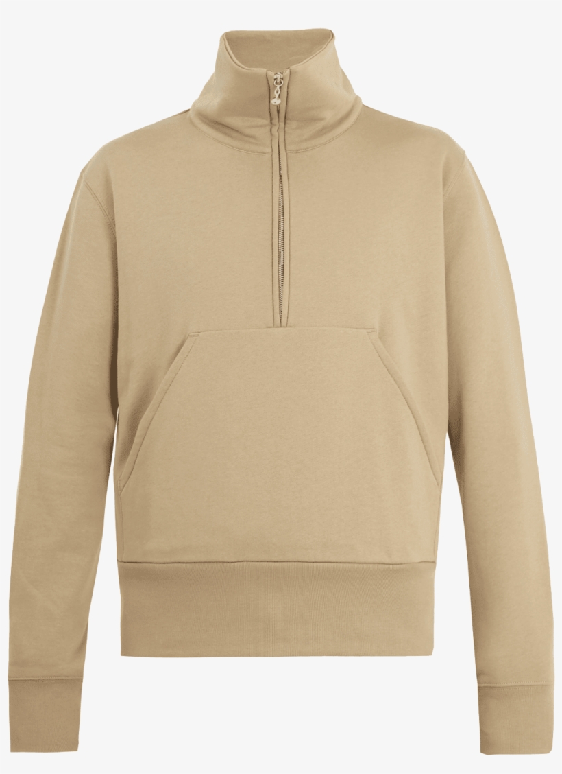 Acne Studios Fuller Funnel Neck Zip Up Cotton Sweatshirt - Sweatshirt, transparent png