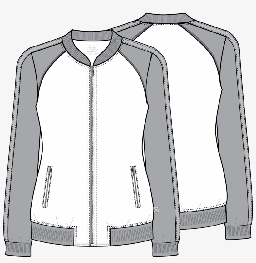 Zip Front Warm-up Jacket - Zipper, transparent png