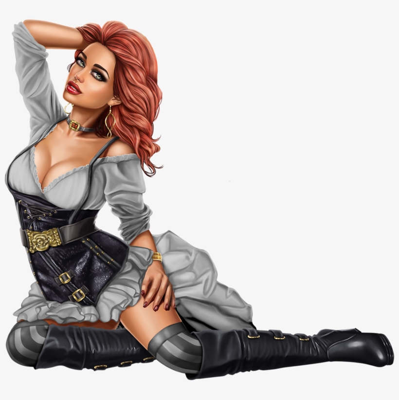 Tubes 3d Artist Alehandra Vanhek 3d Artist, Pirates, - Png Femme 3d, transparent png