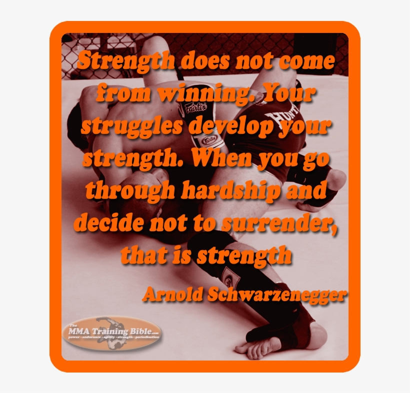Quotes-schwarzenegger - Mixed Martial Arts, transparent png