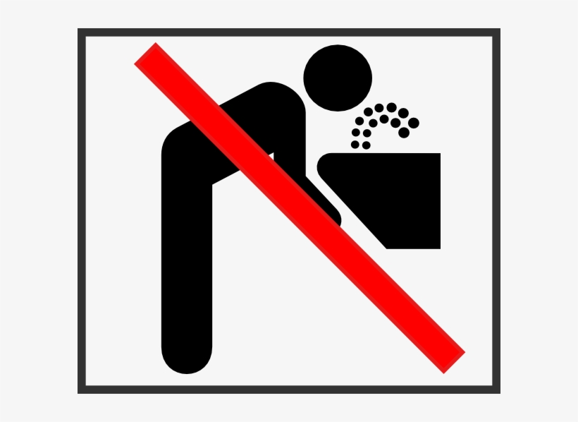 No Drinking Water Clip Art At Clker - No Drinking Fountain Clipart, transparent png