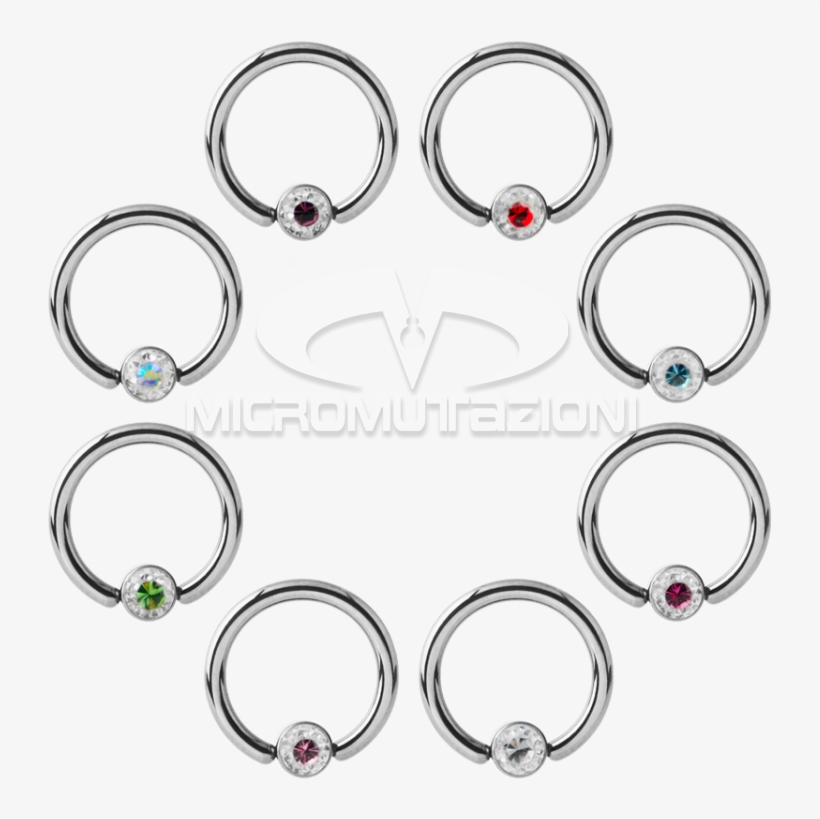 Titanium Crystal Flat Bcr For Upper Lip Smiley Piercing, transparent png