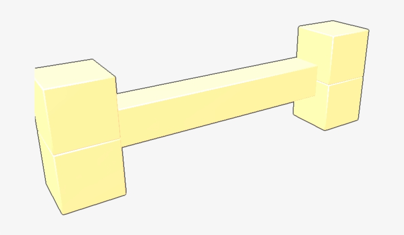 Undertale Bone So Bone Goes Move - Dumbbell, transparent png