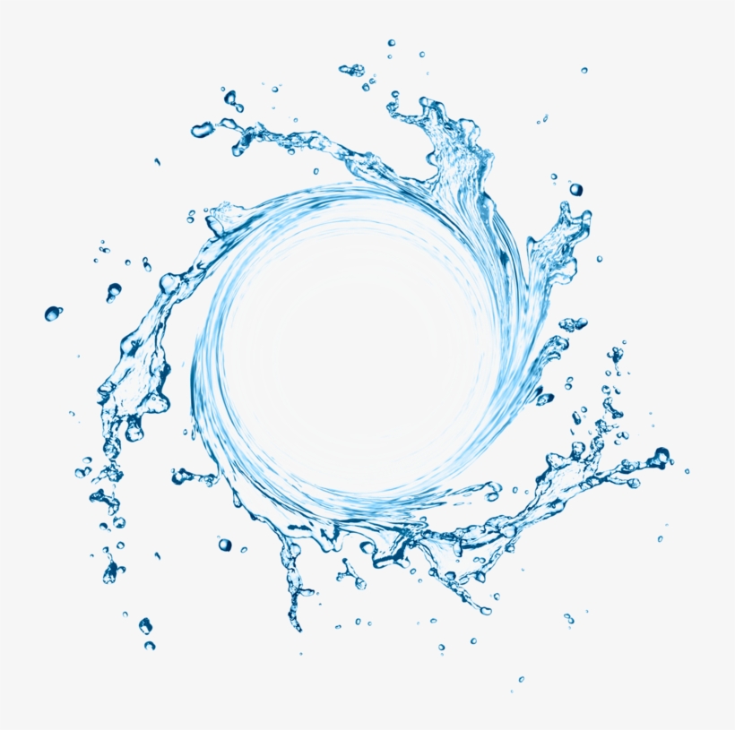 Water Splash - Blue Swirling Water Splash, transparent png