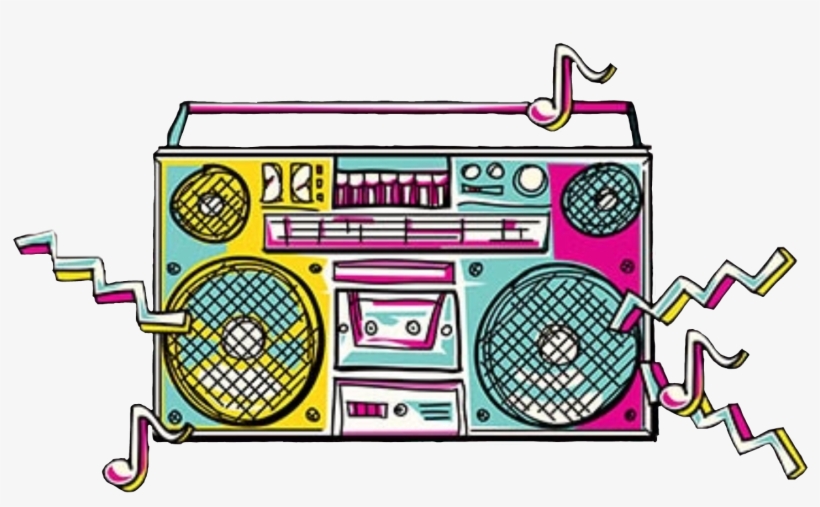 Report Abuse - Boombox 80s Png, transparent png
