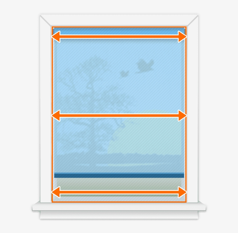 Step 1 Measure The Width Of The Window Opening In Three - Window, transparent png
