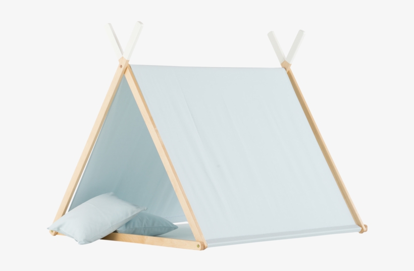 Blue Play Tent Wood Frame Convertible Clothes Rack, transparent png
