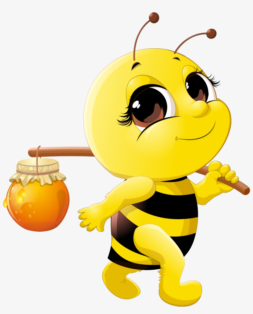 Cute Honey Bee Png Jpg Free Stock - My Life As A Honey Bee, transparent png