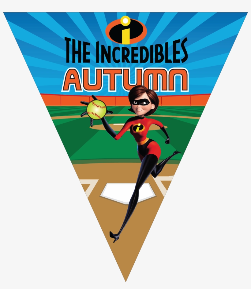 The Incredibles Triangle Individual Team Pennant - Incredibles, transparent png