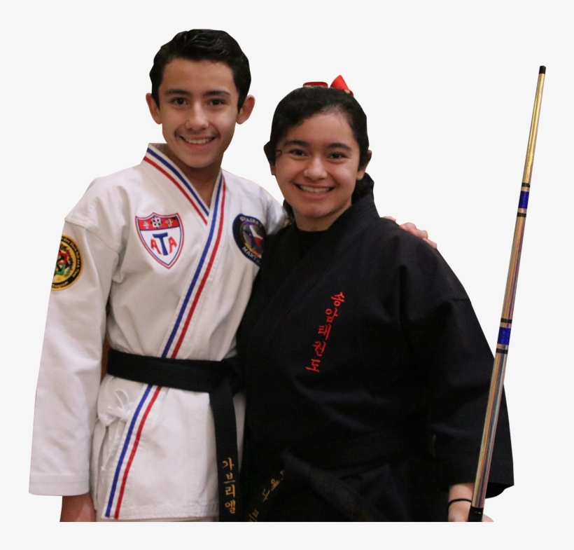Brother And Sister In Karate Uniforms - Japanese Martial Arts, transparent png