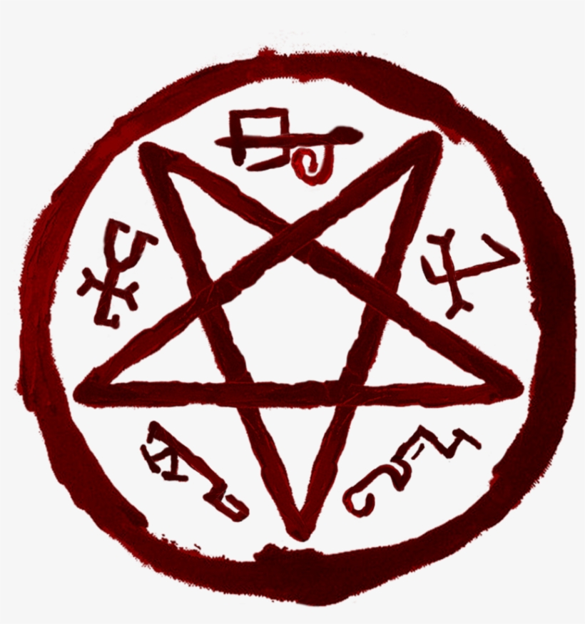 Cw's Supernatural - Red Pentagram No Background, transparent png