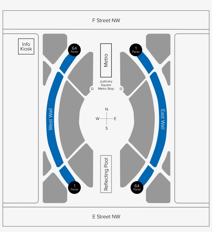 Map Of The National Law Enforcement Officers Memorial - National Law Enforcement Memorial Map, transparent png