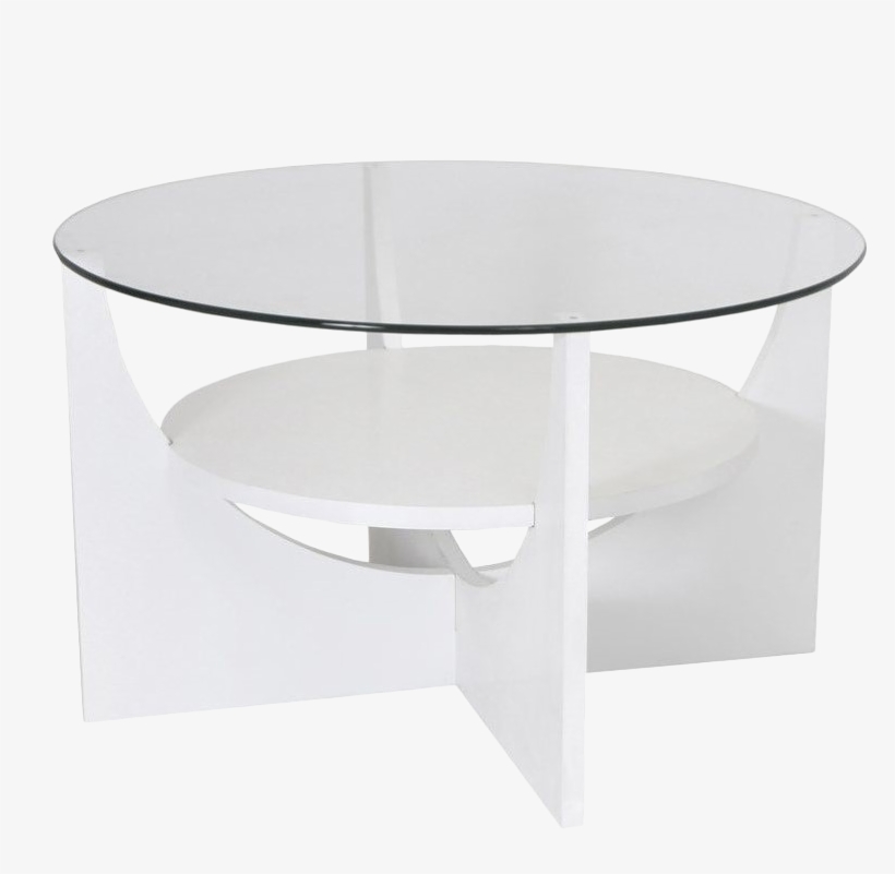 Lumisource U-shaped Round Coffee Table In White - Coffee Table, transparent png