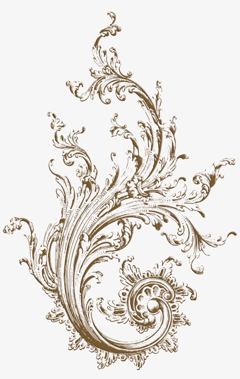 Engraving Tattoo Baroque Filigree Sleeve Png File Hd - Filigree Tattoo, transparent png