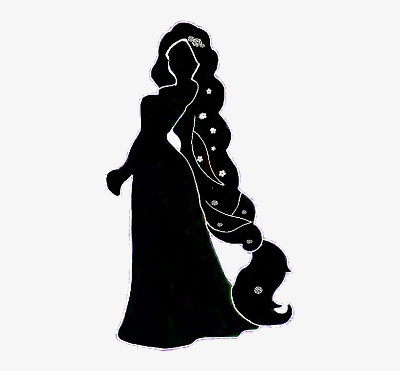 Rapunzel Silhouette At Getdrawings Com Free For - Rapunzel Silhouette, transparent png