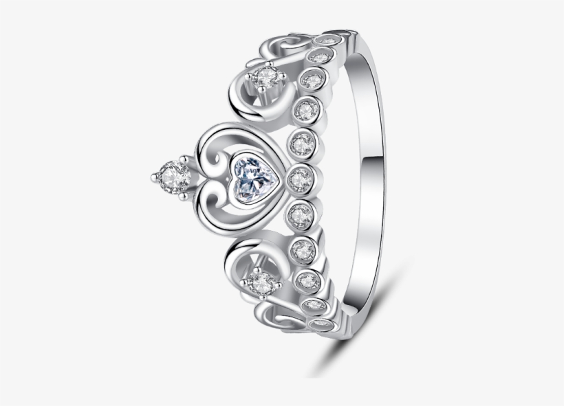 My Princess Tiara Ring - Platinum, transparent png