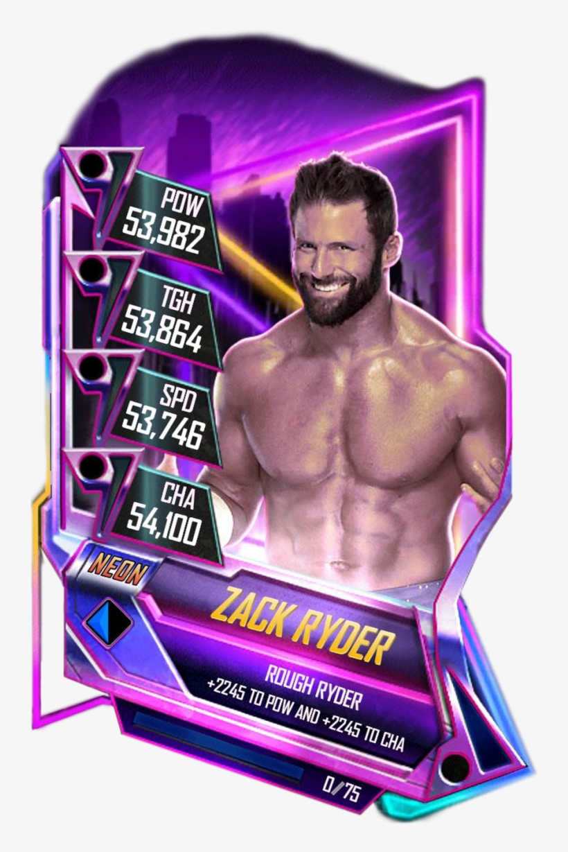 Zackryder S5 23 Neon - Neon Card Wwe Supercard, transparent png