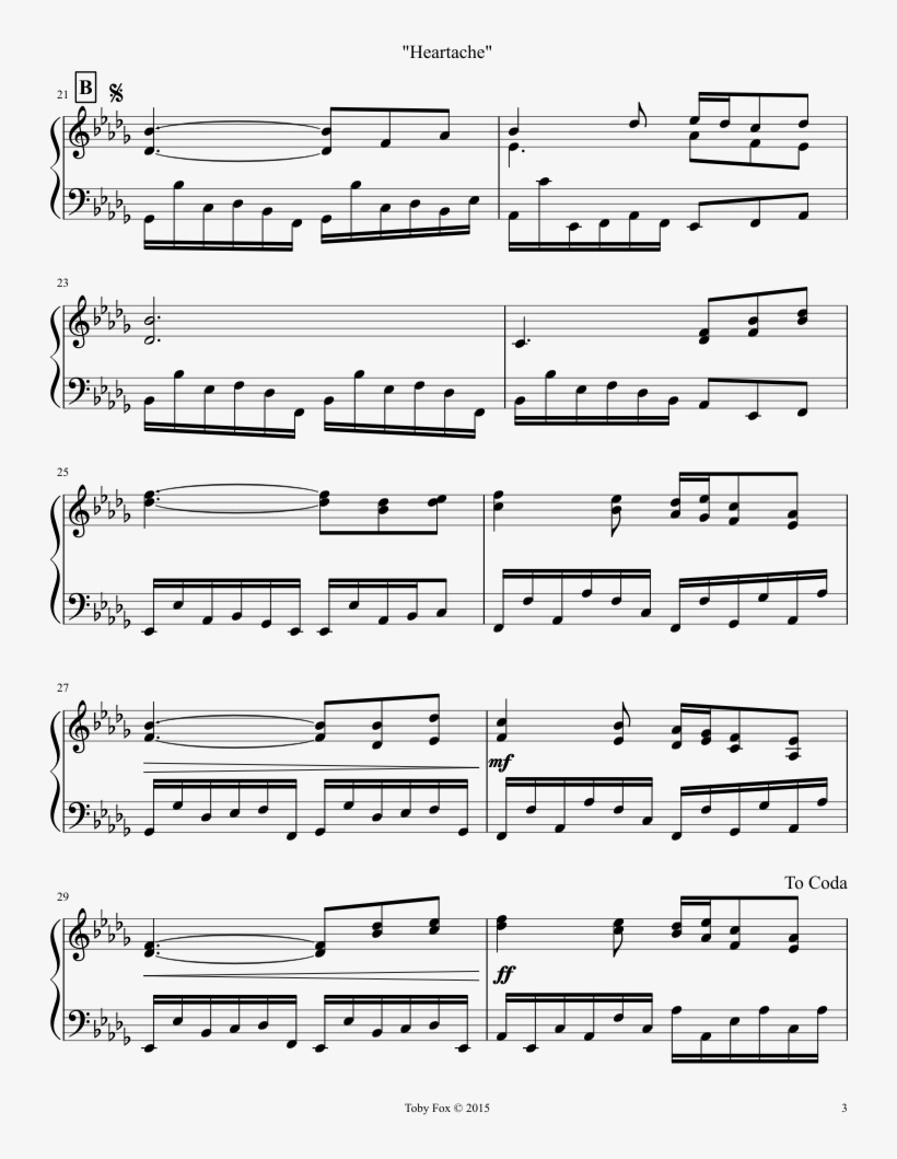 Heartache Sheet Music Composed By Composition By Chopin Piano Concerto No 1 In E Minor Op 11 Piano Sheet 850x1100 Png Download Pngkit