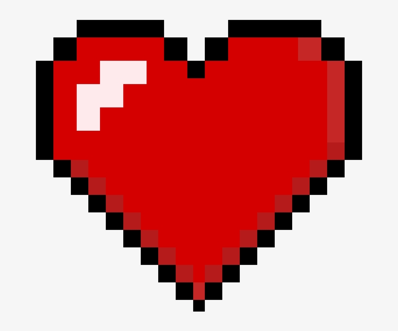 8-bit Heart - Pixel Heart, transparent png