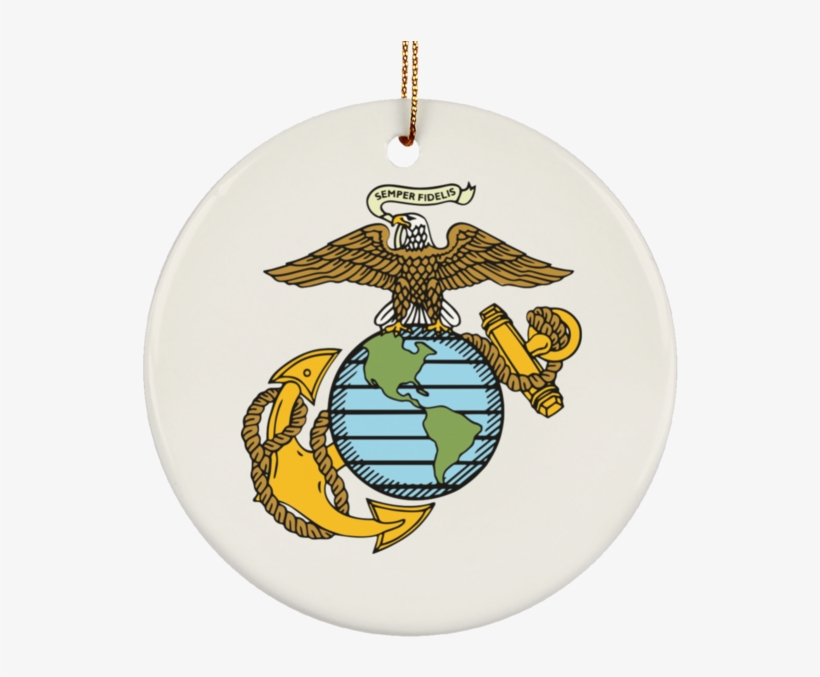 Eagle Globe & Anchor Ceramic Ornament, transparent png